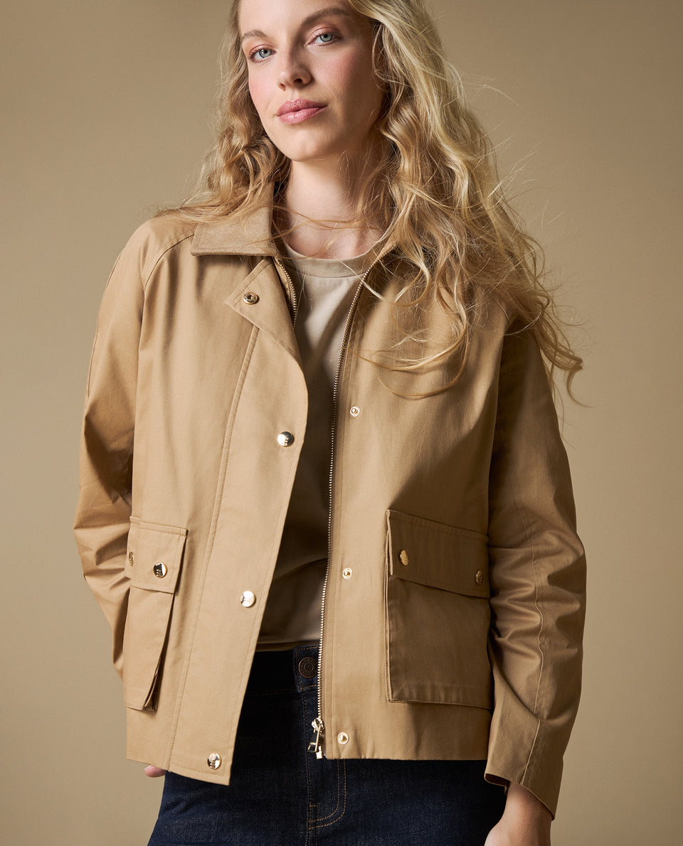 Chaqueta denim corte regular - Beige 34_623H223_BEI171022_3