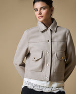 Chaqueta corta denim mujer - Gris 34_623H224_GRI181110_0
