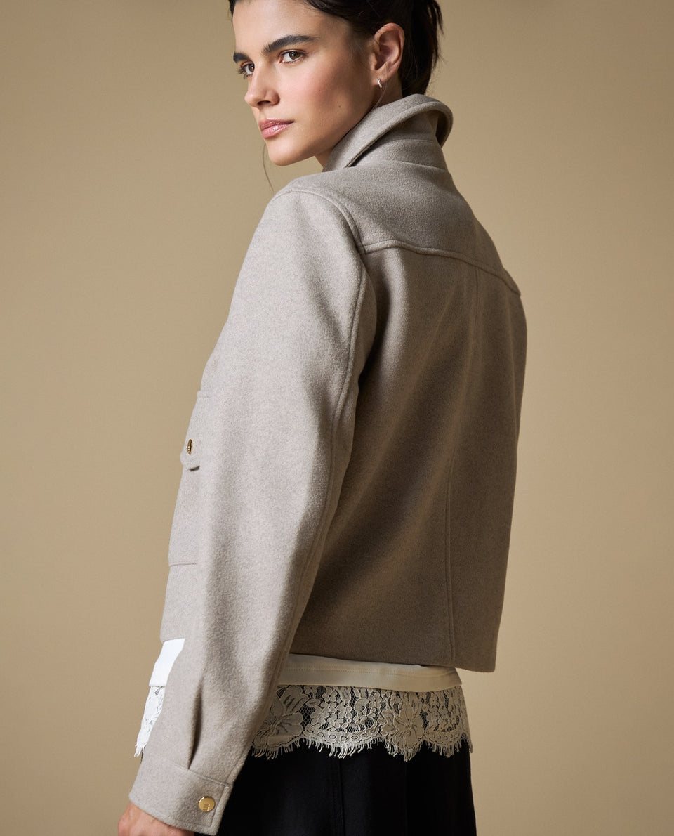 Chaqueta corta denim mujer - Gris 34_623H224_GRI181110_5