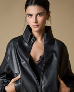 Chaqueta cuero sintético medio - Negro 34_623H226_NEG190303_0