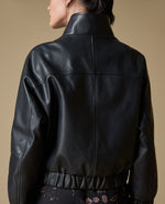 Chaqueta cuero sintético medio - Negro 34_623H226_NEG190303_4
