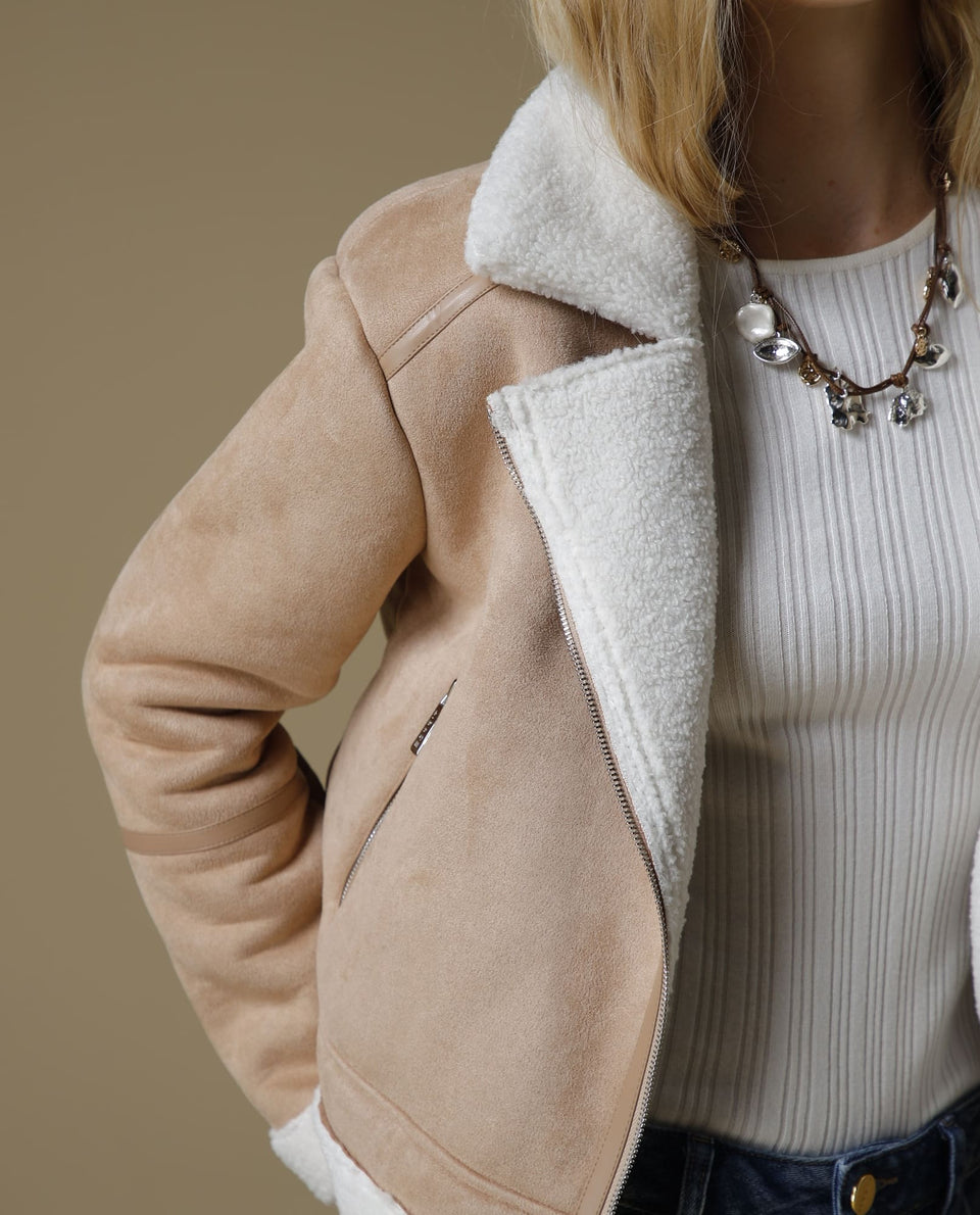 Chaqueta larga con cremallera - Café 34_623H230_CAF171314_3
