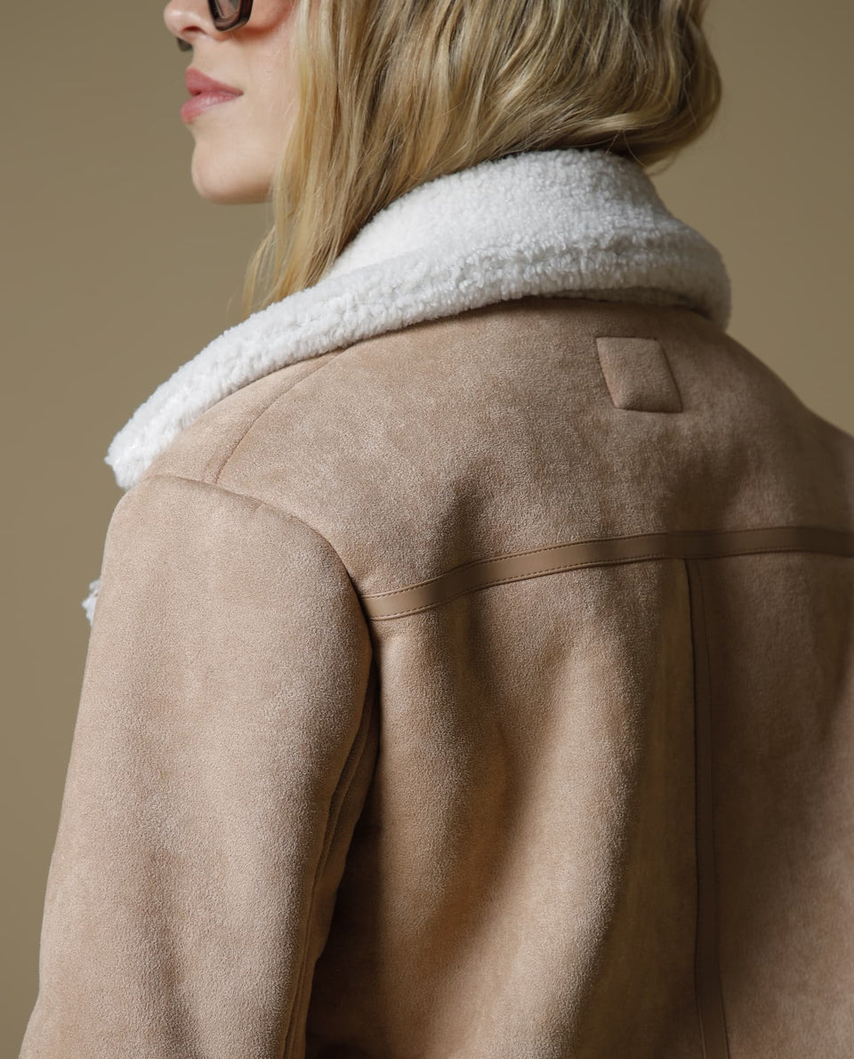 Chaqueta larga con cremallera - Café 34_623H230_CAF171314_5