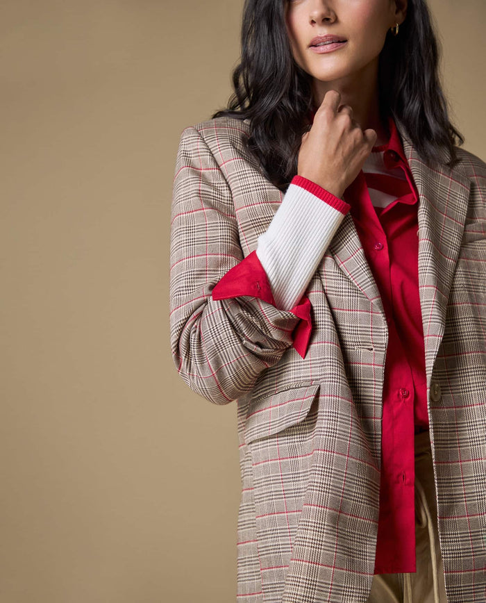 Blazer a cuadros clásico - Beige 34_623H231_BEI171022_3