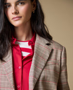 Blazer a cuadros clásico - Beige
