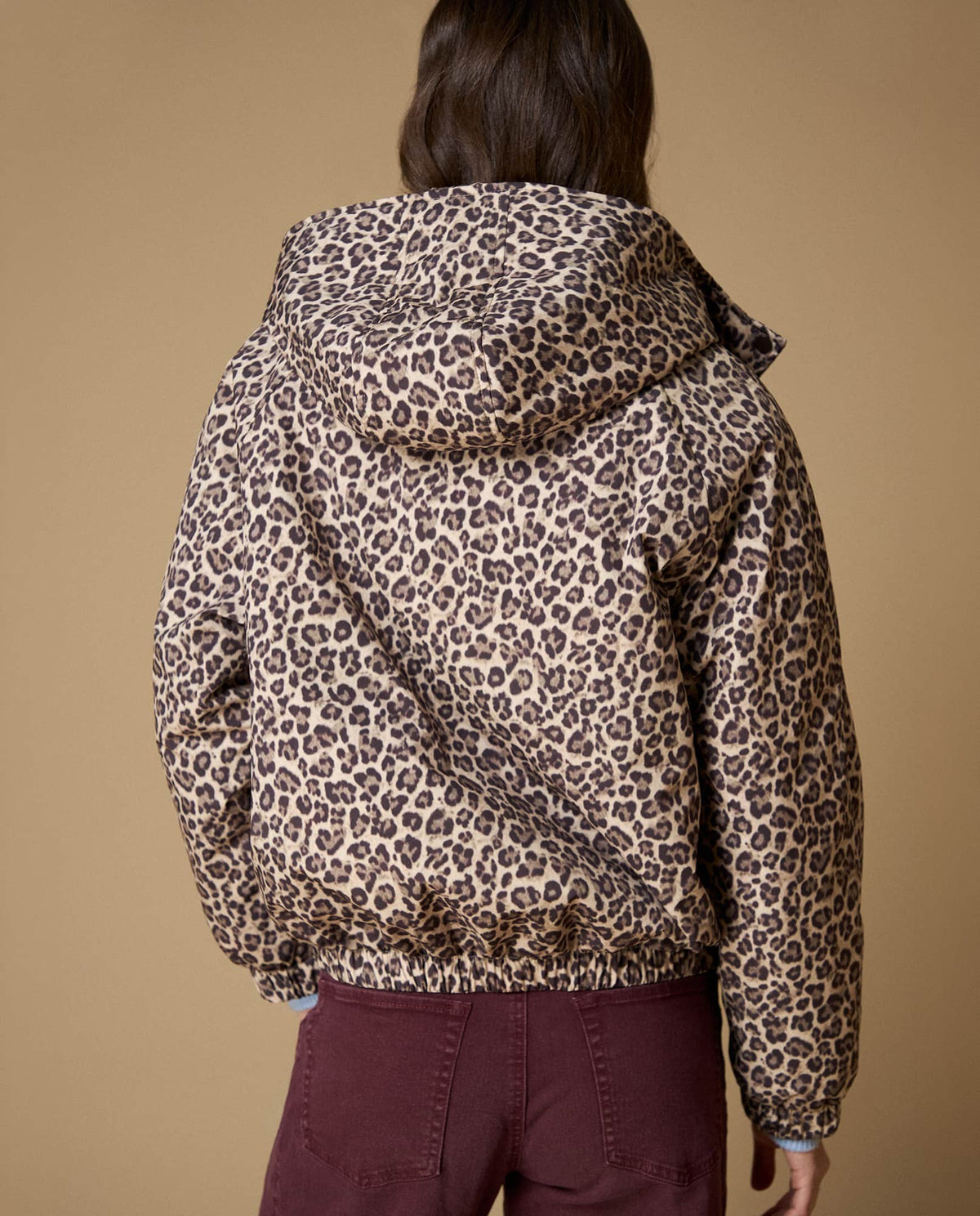 Chaqueta oversize animal print - Café 34_623H233_CAF161336_5