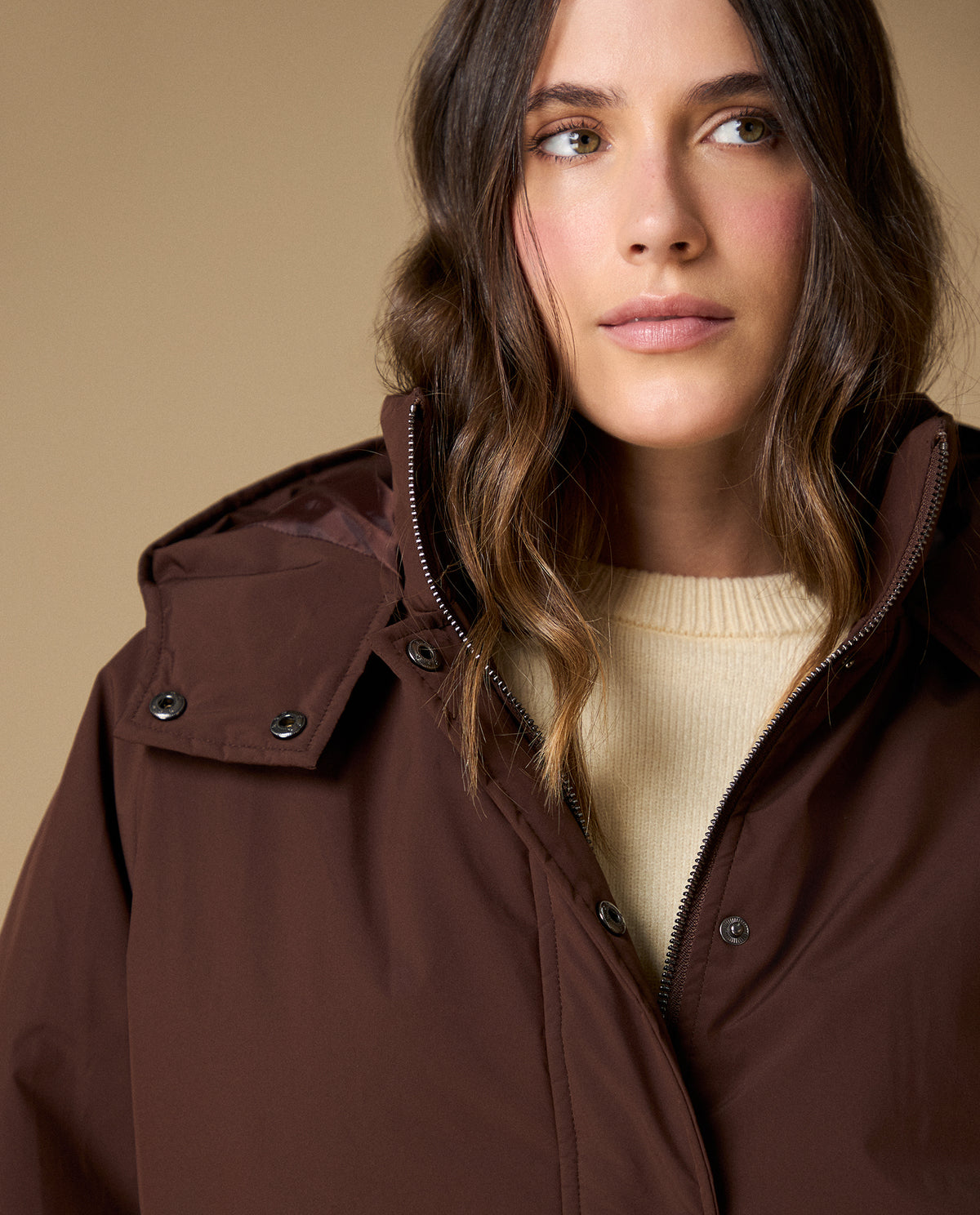 Chaqueta regular cuello alto - Cafe 34_623H234_CAF191118_6