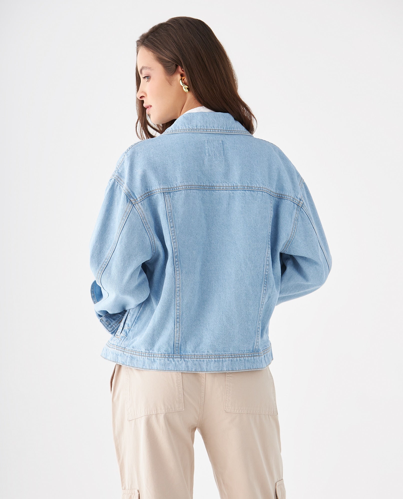 Chaqueta tipo trucker para mujer - Azul 34_629F003_AZU174027_4