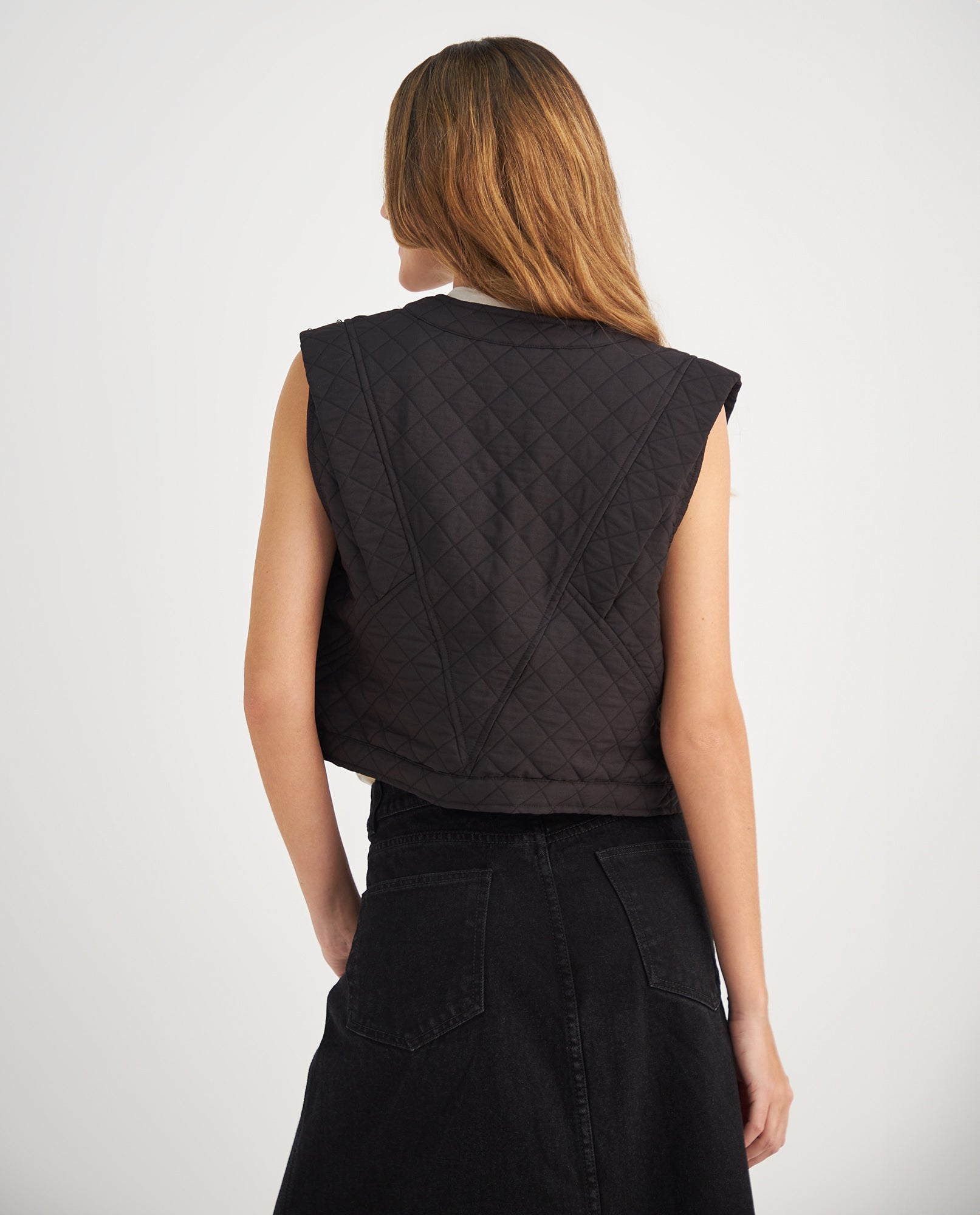 Chaleco con apliques decorativos para mujer - Negro 34_629F012_NEG193909_4