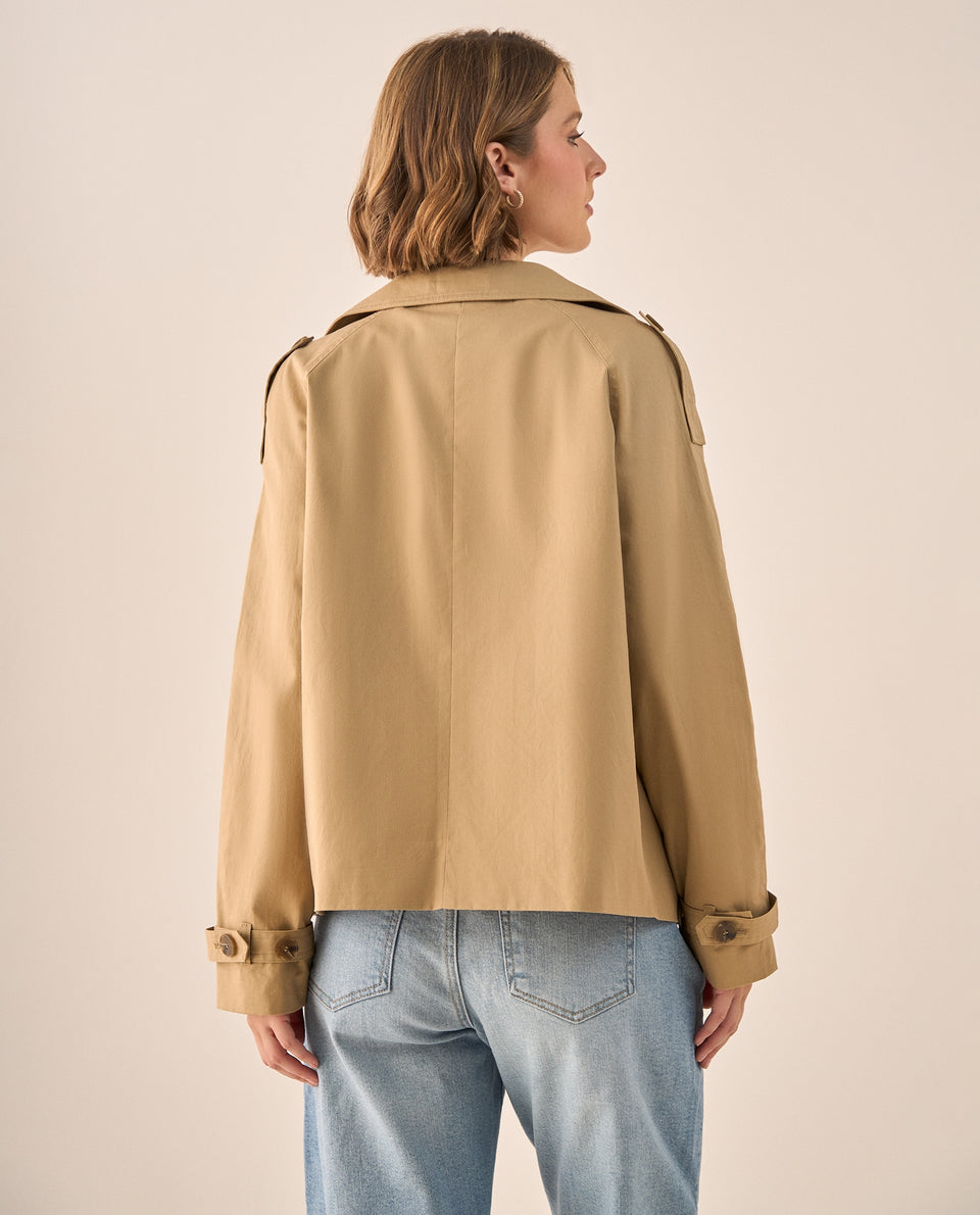 Trench Verde Olivo con Doble Botonadura - Verde 34_629G208_VER150522_4