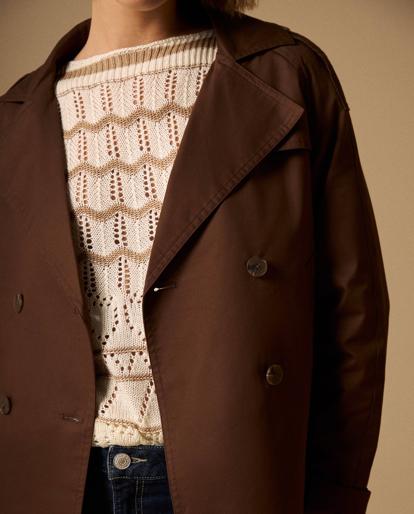 Chaqueta Café Mocca Doble Botonadura - Café 34_629G232_CAF161334_4
