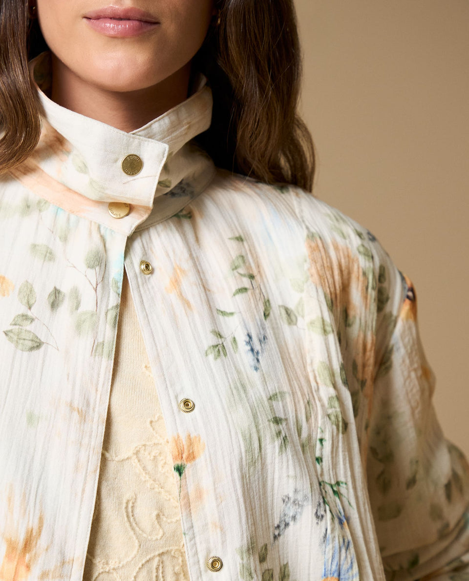 Chaqueta estampada floral manga larga - Crudo 34_629H001_CRU114201_6