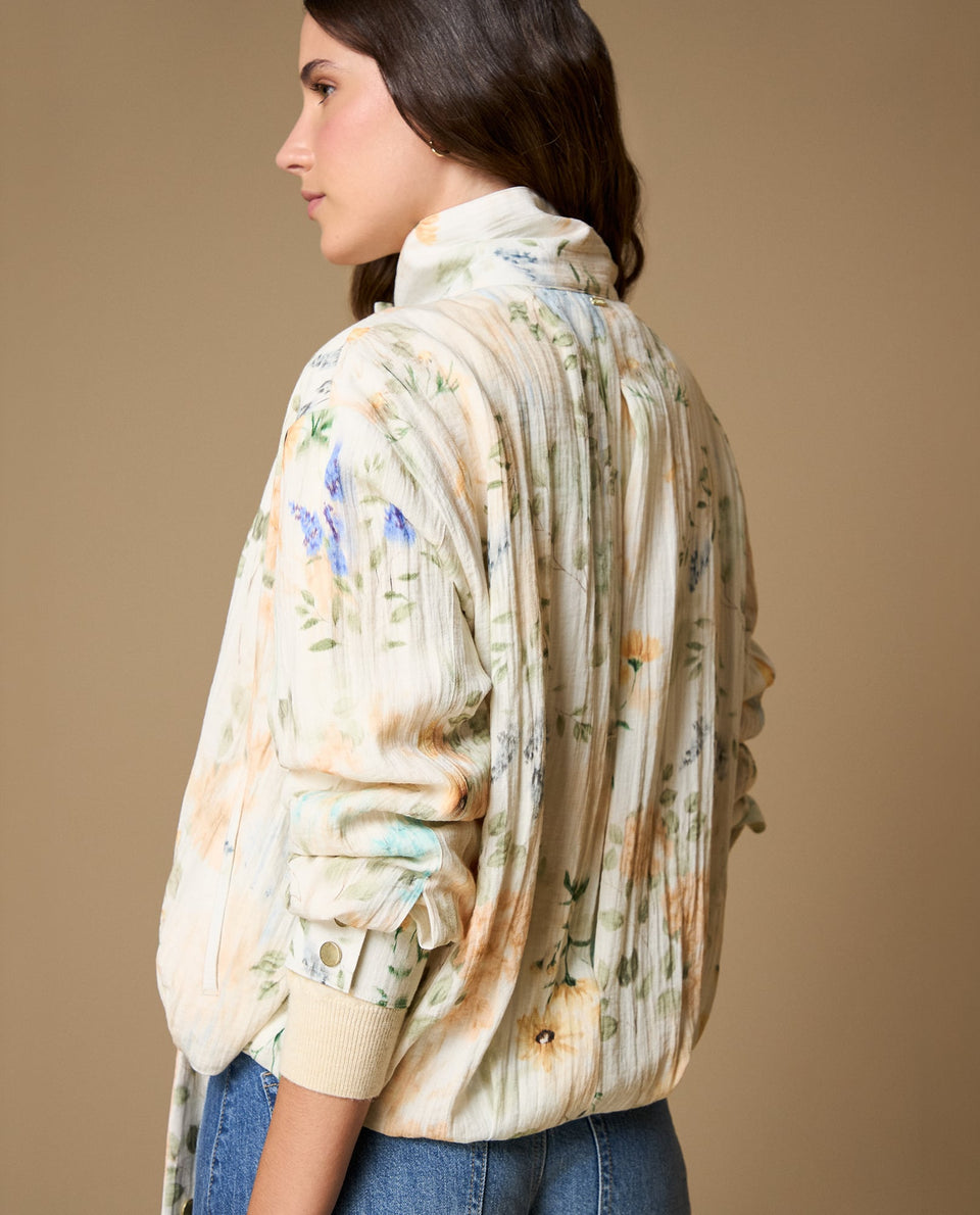 Chaqueta estampada floral manga larga - Crudo 34_629H001_CRU114201_7