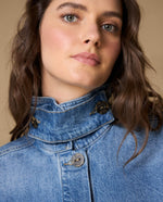 Chaqueta denim cuello alto mujer - Azul 34_629H005_AZU174027_6