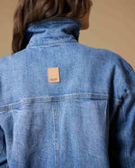 Chaqueta denim cuello alto mujer - Azul 34_629H005_AZU174027_7