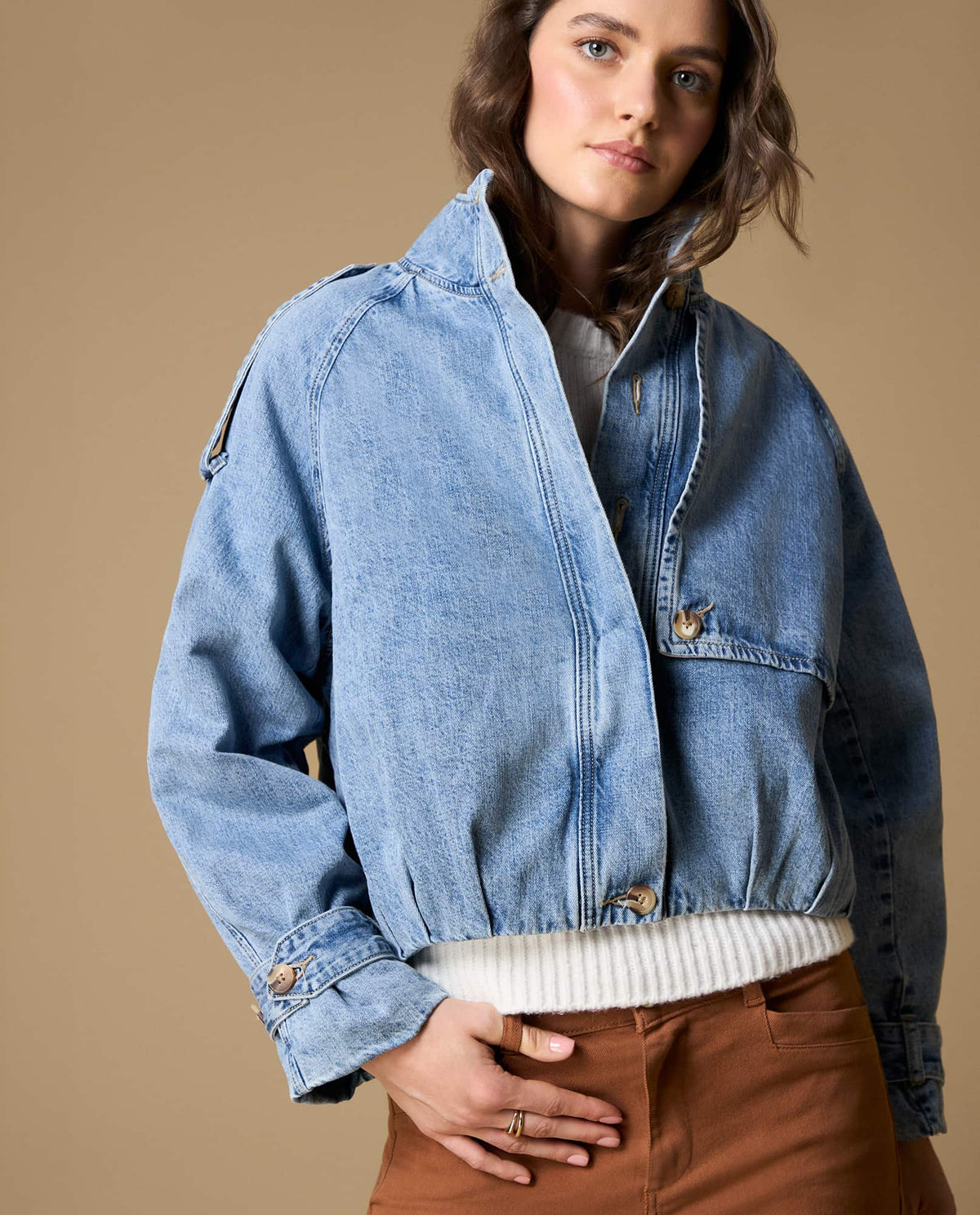 Chaqueta denim oversize stone wash - Azul 34_629H019_AZU174027_0