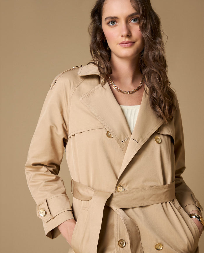 Abrigo largo cuello alto botones - Beige 34_629H200_BEI161010_3