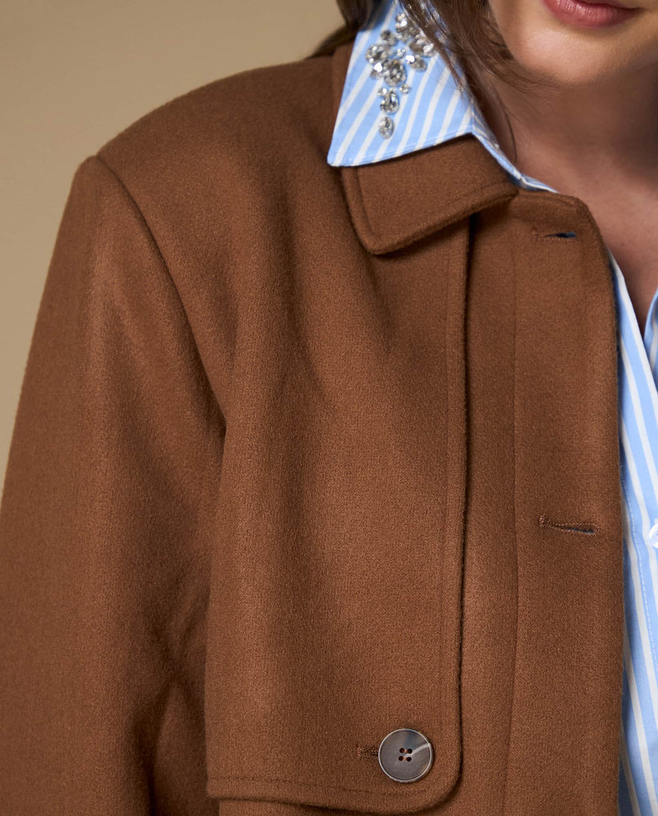 Chaqueta corta cuello alto negra - Cocoa 34_629H211_COC181020_4