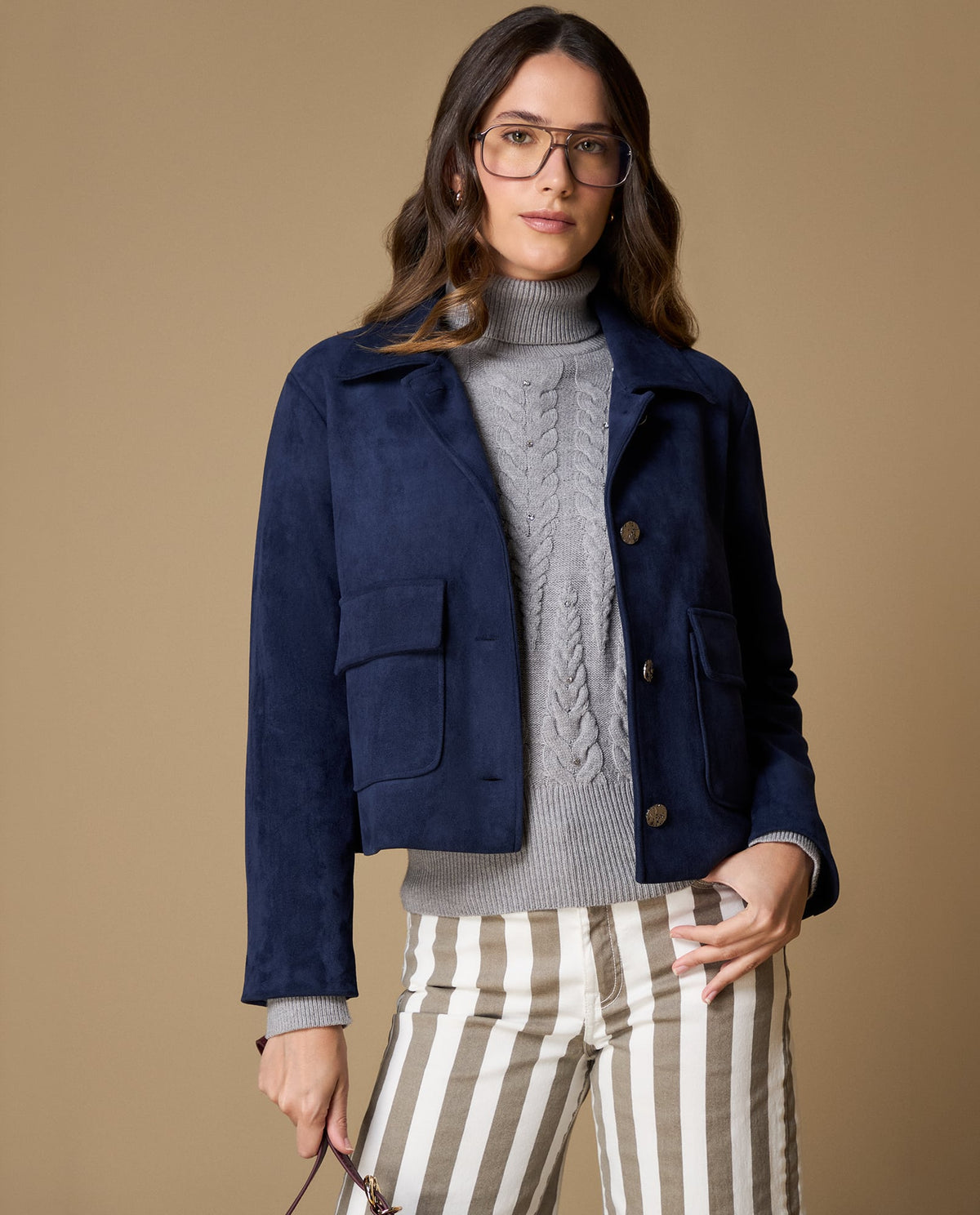 Chaqueta estructurada cuello alto - Azul 34_629H213_AZU193921_6