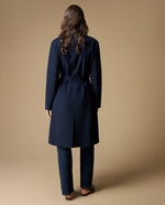 Abrigo clásico cuello alto mujer - Azul 34_629H214_AZU193921_7