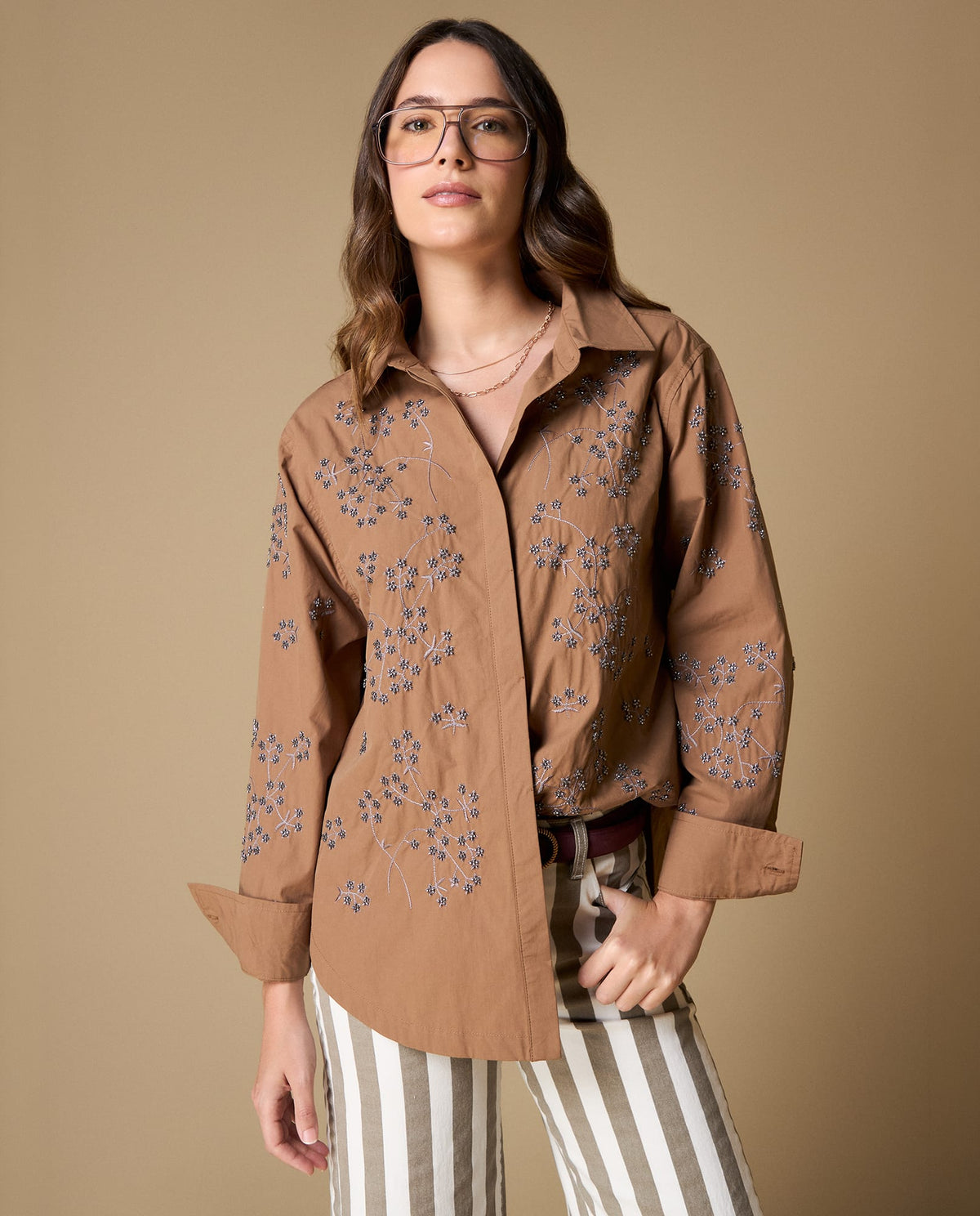 Sobrecamisa bordada manga larga - Cocoa 34_629H219_COC181020_3