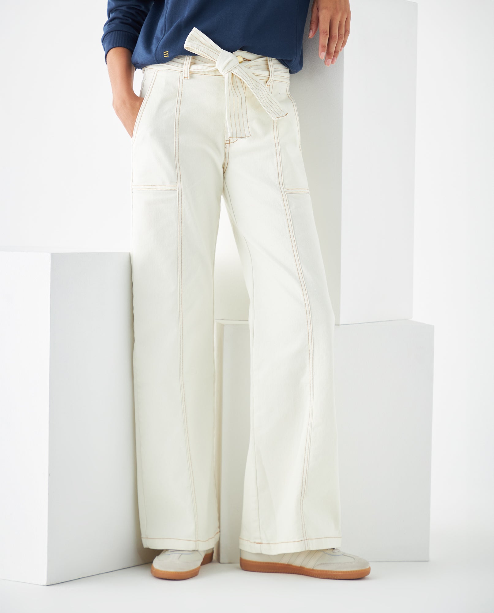 Pantalón Wide Leg para mujer - Blanco 34_631F002_BLA114001_4