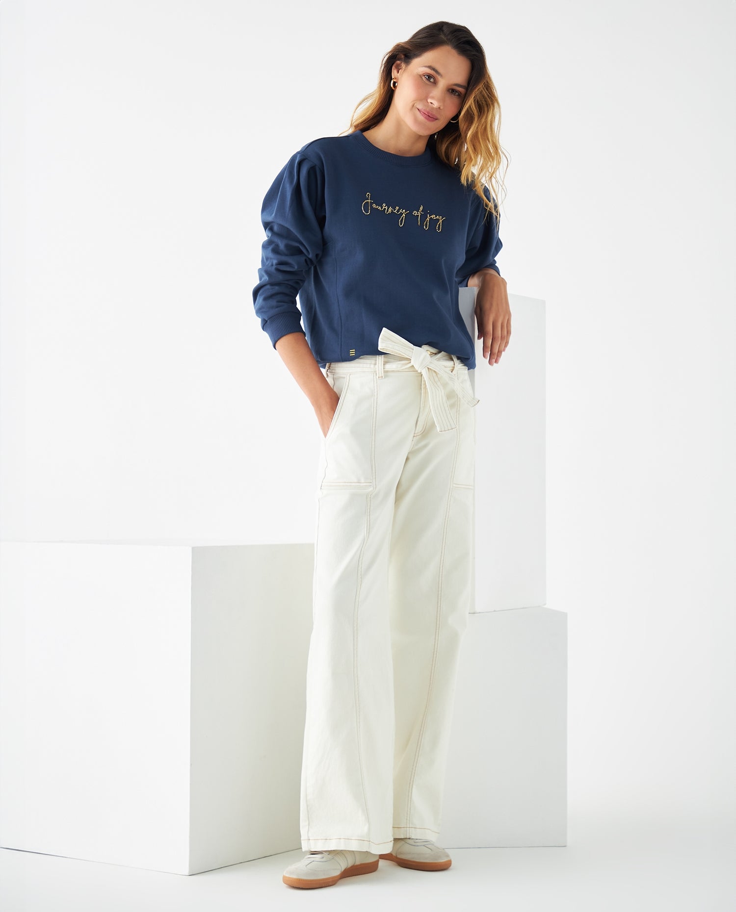 Pantalón Wide Leg para mujer - Blanco