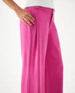 Pantalón amplio con bolsillos para mujer - Rosa