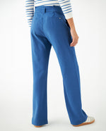 Pantalón con cinturón para mujer - Azul