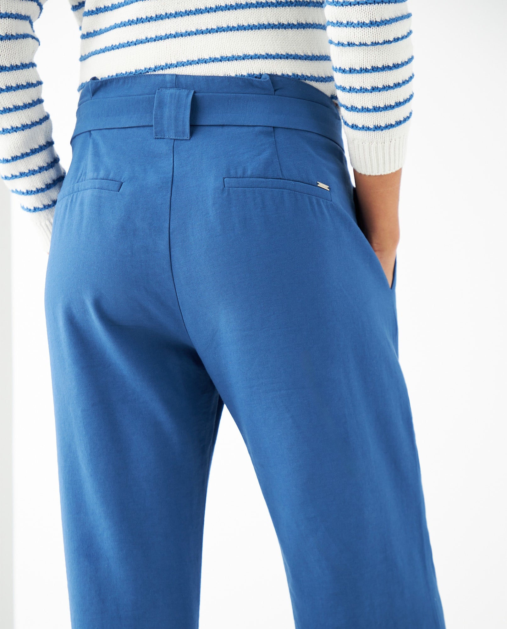 Pantalón con cinturón para mujer - Azul 34_631F005_AZU194042_6