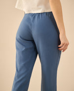 Pantalón con guardapolvo en ruedo para mujer - Azul 34_631G014_AZU183929_7