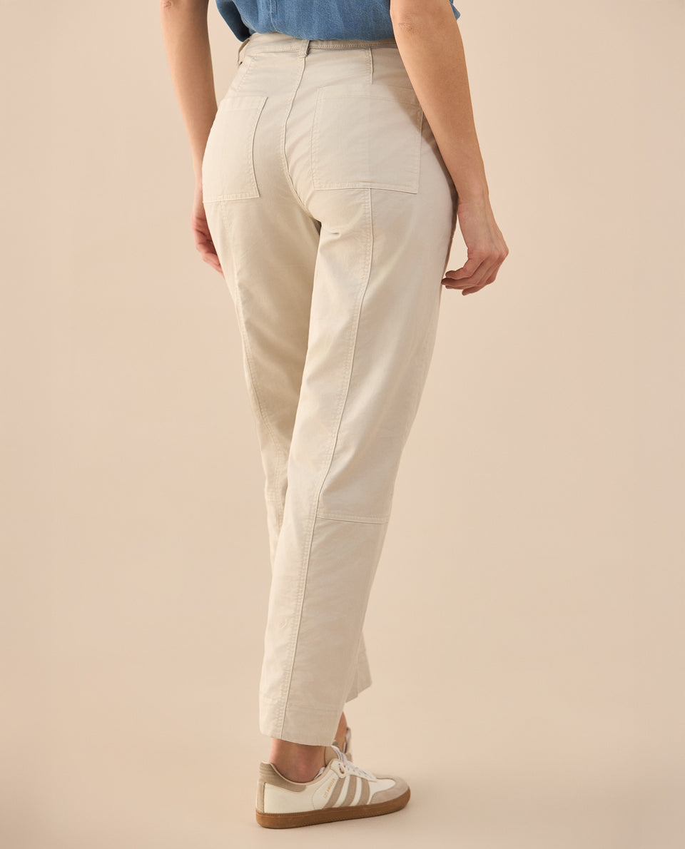 Pantalón con cordón ajustable para mujer - Crudo 34_631G015_CRU110602_4