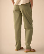 Pantalón con bolsillos de tapa para mujer - Verde