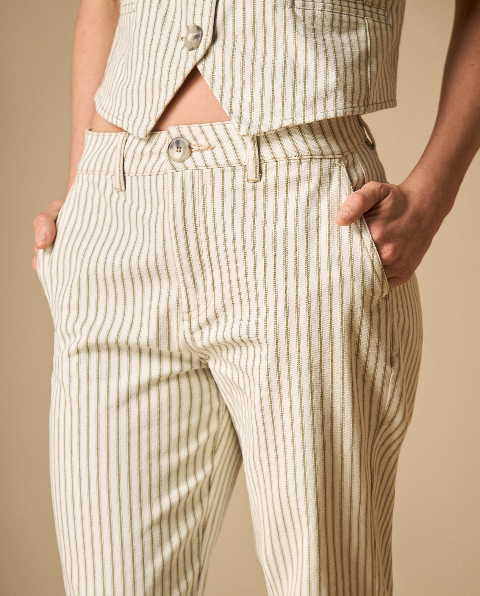 Pantalón largo fit relajado de algodón - Blanco 34_631H012_BLA114202_4