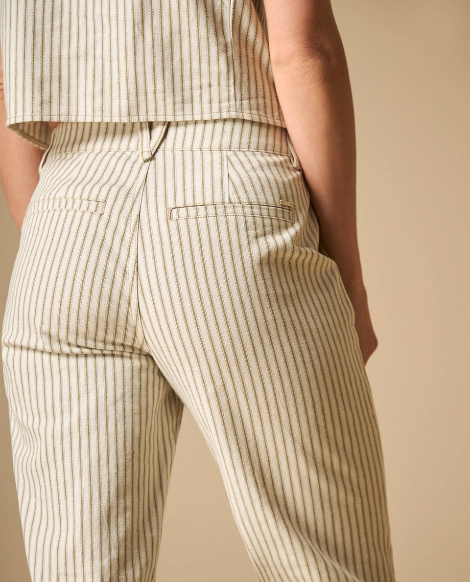 Pantalón largo fit relajado de algodón - Blanco 34_631H012_BLA114202_7