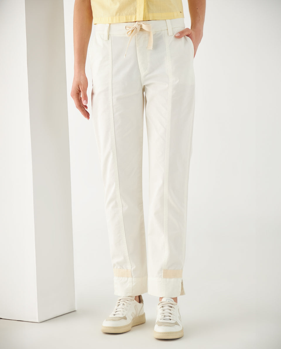 Pantalón con cortes en frente para mujer - Crudo 34_632F001_CRU110602_3