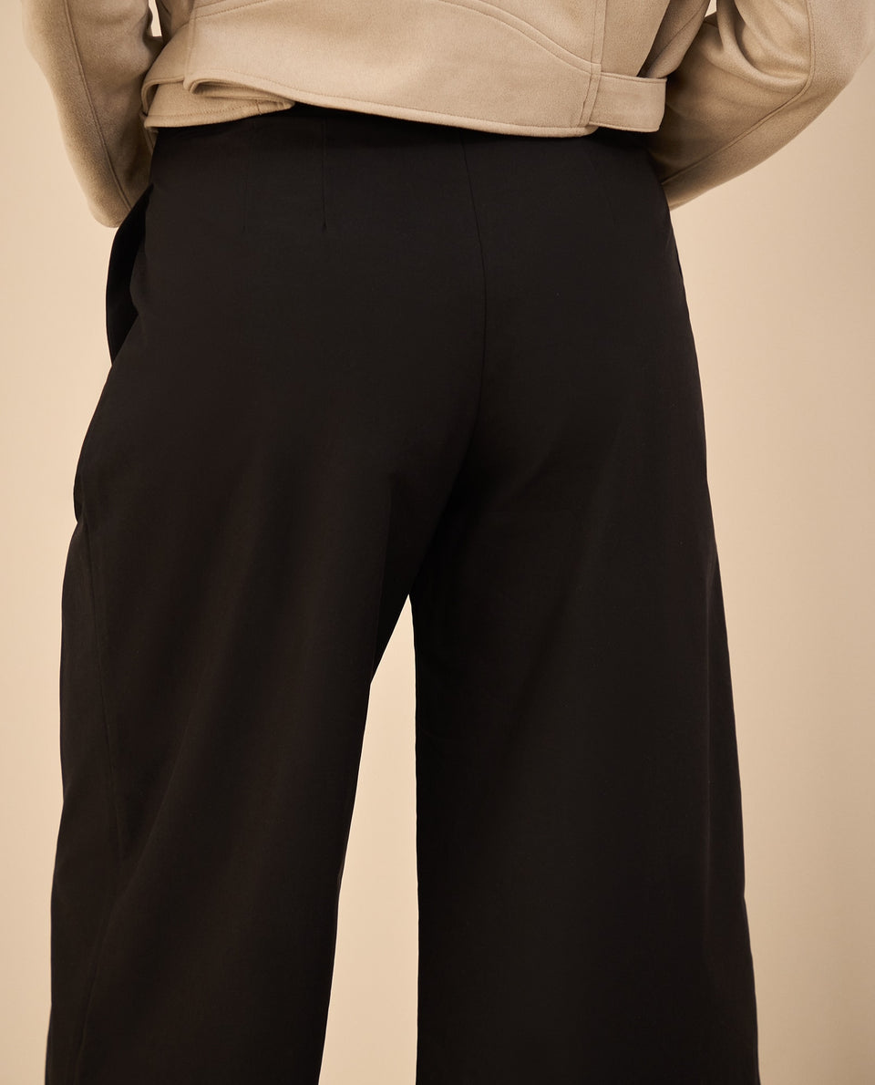 Pantalón de bota recta amplia para mujer - Negro 34_632G001_NEG190303_5