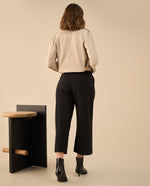 Pantalón de bota recta amplia para mujer - Negro 34_632G001_NEG190303_6