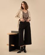 Pantalón de bota recta amplia para mujer - Negro 34_632G001_NEG190303_7