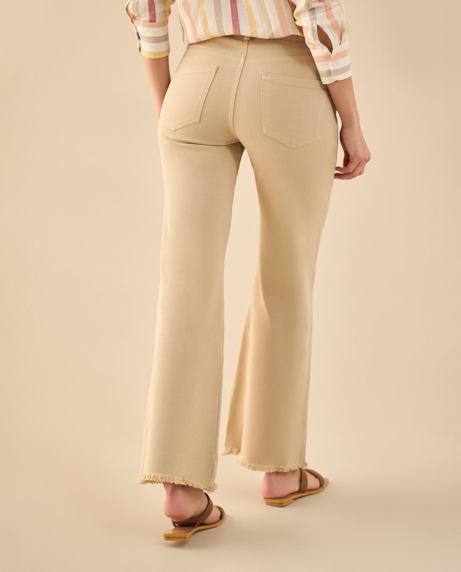 Pantalón cinco bolsillos para mujer - Beige