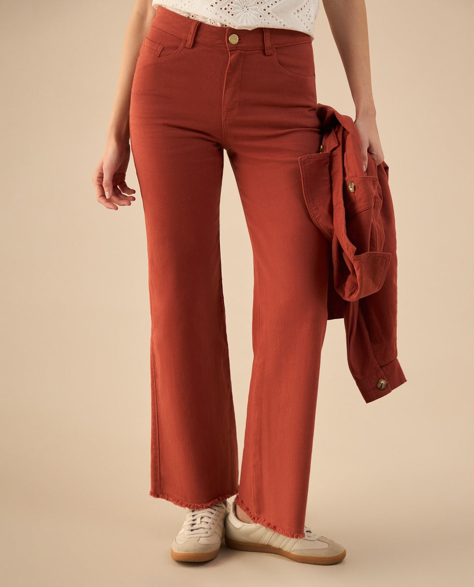Pantalón cinco bolsillos para mujer - Rojo 34_632G002_ROJ181444_3