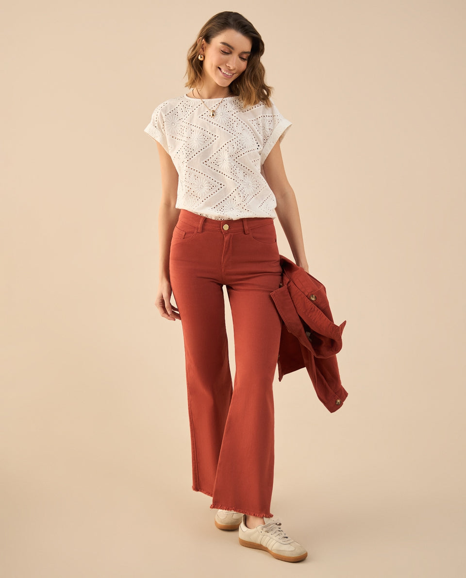 Pantalón cinco bolsillos para mujer - Rojo 34_632G002_ROJ181444_7
