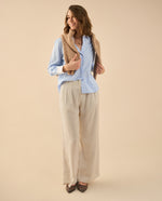 Pantalón de tono ultra oscuro para mujer - Beige