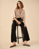 Pantalón de tono ultra oscuro para mujer - Negro