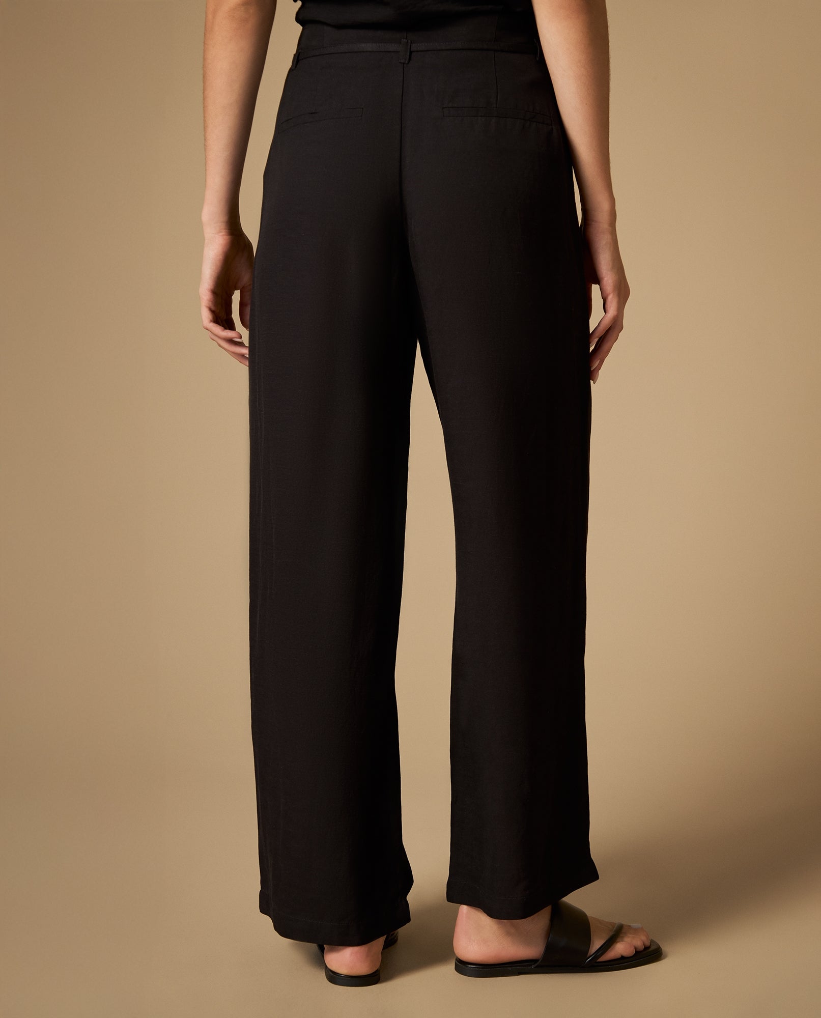 Pantalón recto tobillero con cordón ajustable - Negro 34_632H006_NEG190303_5
