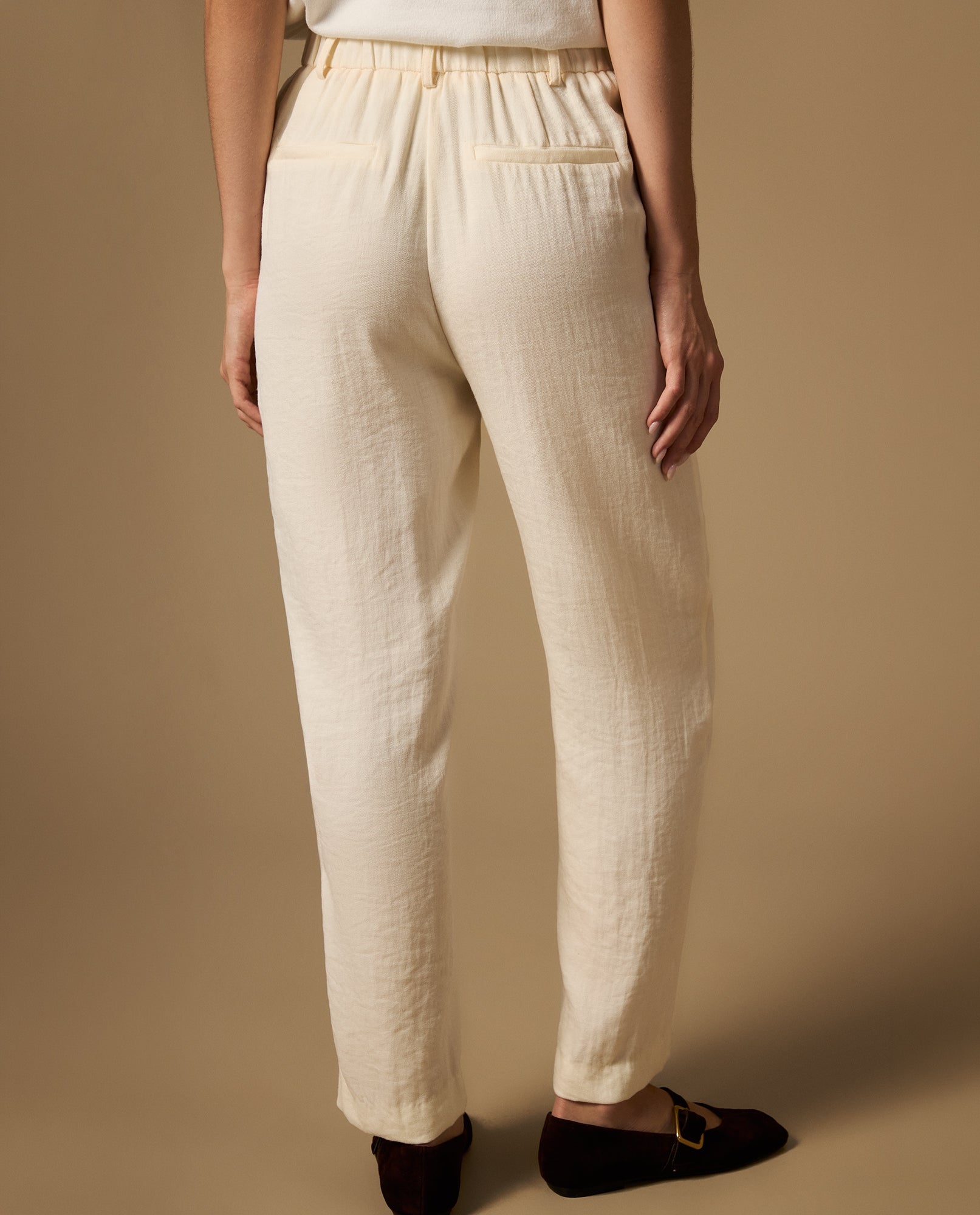 Pantalón palazzo de silueta amplia - Crudo 34_632H208_CRU110604_5