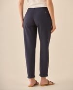 Pantalón clásico y bota con guardapolvo para mujer  - Azul