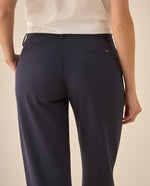 Pantalón clásico y bota con guardapolvo para mujer  - Azul