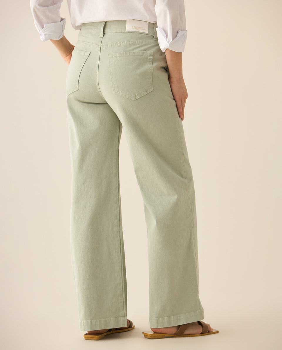 Pantalón bota recta clásico para mujer - Verde 34_633G011_VER136105_5