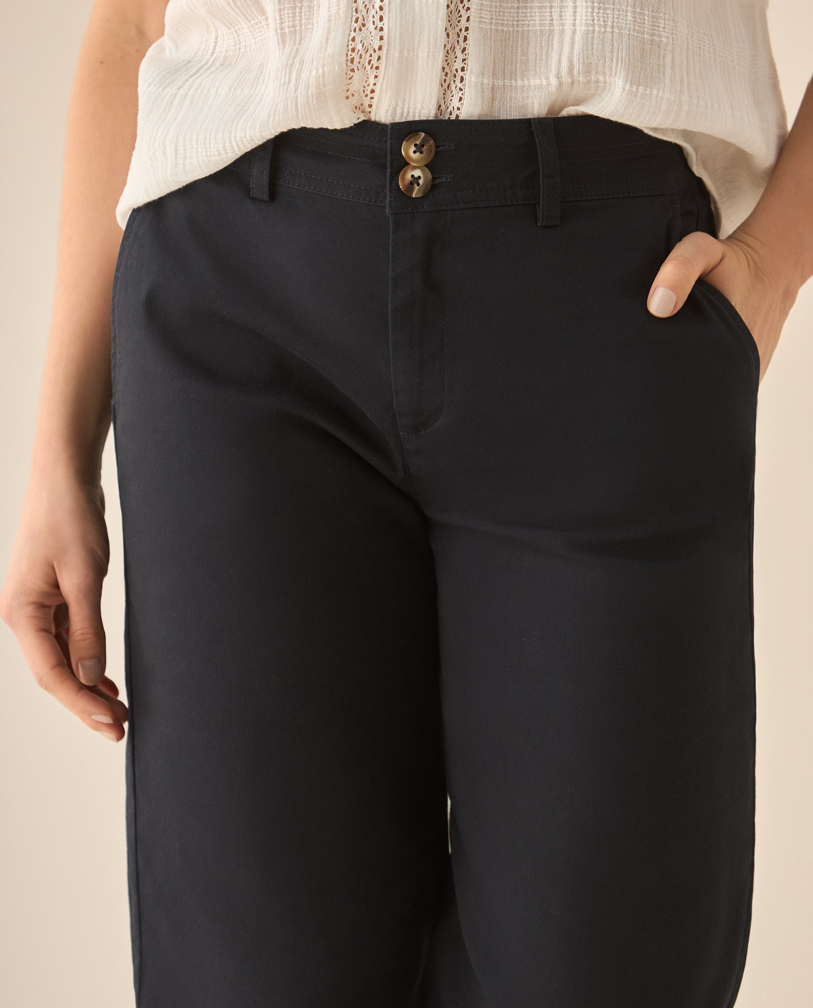 Pantalón clásico recto para mujer  - Azul 34_633G013_AZU193933_4